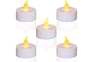 LEOSAN 100 Pack Flameless Tea Lights - Battery Operated Votive Candles 200 Hours Flickering LED Ted Lights Candles Realistic Bright Lamp Tealights for Holiday Party Wedding Home Decoration Warm Yellow