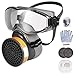Respirator Mask Zelbuck 8100 Respirator with Safety Glasses Professional Reusable Half Face Paint Mask Against Dust, Gas, Organic Vapors, Pollen and Chemicals - Perfect for Painters and DIY Projects