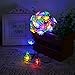 Qedertek Solar String Lights Flower, 19ft 30 LED Waterproof Garden Decoration Lighting for Indoor/Outdoor, Patio, Lawn, Garden, Christmas, and Holiday Festivals (Multi Color)