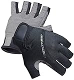 NeoSport Wetsuits Premium Neoprene 1.5mm 3/4 Finger Glove, Black, X-Small - Diving, Snorkeling & Waterskiing