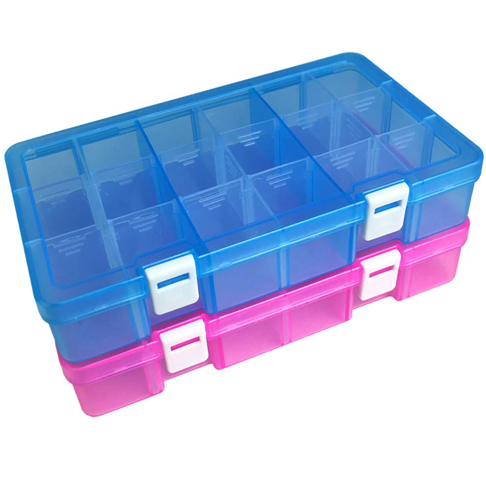 Qualsen Plastic Organizer Container Storage Box Adjustable Divider