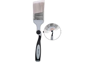 ROLLINGDOG 2.5 Inch Angled Paint Brush - Adjust Angles Handle Can Connect Extension Pole to Paint Along Ceilings,Stairwell an
