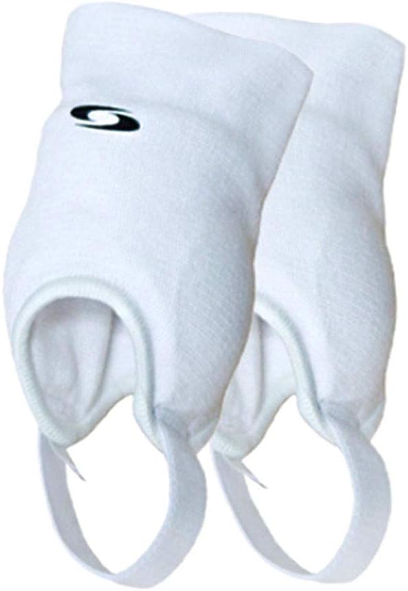 Ankle guards (x 1 Pair Shield Protector Dual Sided Pads for Soccer Football (White Color) : Sports & Outdoors