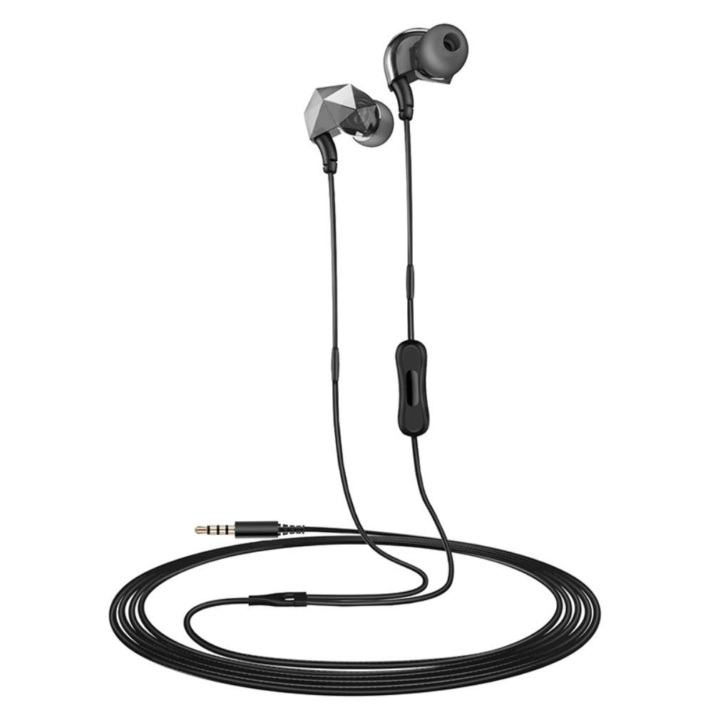 Pevor Wired in-Ear Earbuds Sports Earphones Bass Water Resistant Headphones with Mic Noise Cancelling for Smartphone iPad iPod MP3 HiFi Player