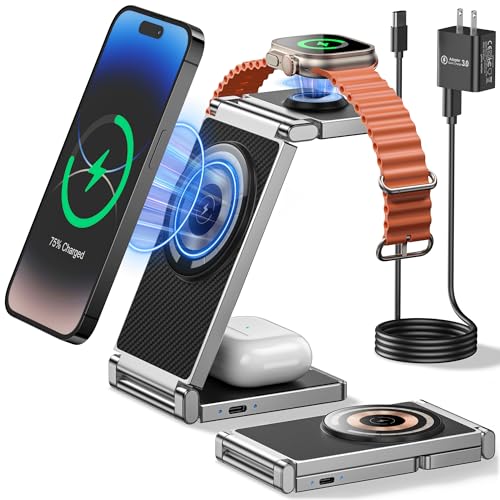 Mag-Safe Charger Stand iPhone and Watch Charging Station for Apple