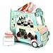 Mochiglory 3 Tier Cupcake Stand Ice Cream Street Van Cake Stand Holder for Theme Party Decoration
