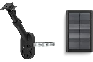 All-New Ring Pole and Wall Mount for Cameras and Solar Panels with Ring Small Solar Panel, 1.9W for Outdoor Cam Plus, Stick Up Cam, Stick Up Cam Pro, Spotlight Cam Plus, Spotlight Cam Pro