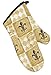 4 Piece Majestic Fleur De Lis Kitchen Set - 2 Terry Towels, Oven Mitt, Potholder