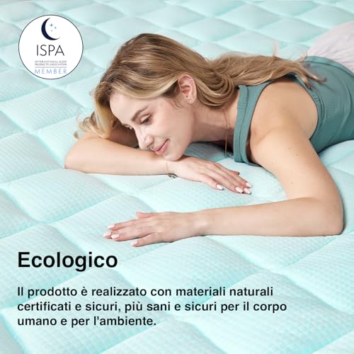 Novilla Refreshing Double Mattress Protector 160 x 190 cm, Cool to the Touch | Breathable, skin-friendly, temperature regulation, for warm nights, elastic hem of 30 cm, machine washable