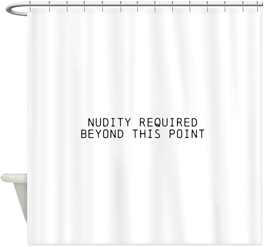Amazon Com Cafepress Nudity Required Funny Decorative Fabric