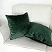 Artcest Set of 2, Decorative Velvet Bed Throw Pillow Case, Sofa Soft Quilted Pattern, Comfortable Couch Cushion Cover, 18