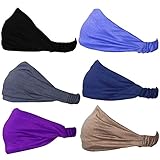 Sweat Wicking Stretchy Athletic Bandana Headbands / Head wrap / Yoga Headband / Head Sarf / Best Looking Head Band for Sports or Fashion, or Exercise