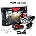 USB Rechargeable Bike Light Kit - LED Bicycle Headlight And Taillight Super Bright 600 Lumens - High Capacity Li ion Battery - Waterproof Fits All MTB Mountain And Road Bikes - Cycling Safety