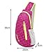 Daosen Multi-Functional Cross Body Chest Pack Hiking Sling Bag for Men&Women Black