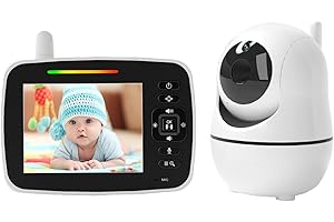 iFamily Baby-Monitor-with-Camera and Audio 3.5" LCD Screen Video Baby Monitor, Two Way Talk and Remote Camera, Night Vision and 960ft Range