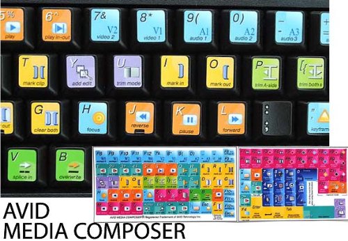 New Avid Media Composer Keyboard Sticker for Desktop Laptop (7/16"-1/2")