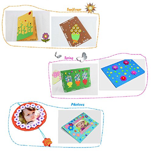ZUINIUBI 6 PCS Mini Paper Punches Sets Craft Hole Puncher Shape DIY Scrapbook Paper Cards Art Cutter Tool