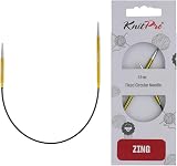 KnitPro Zing Fixed Circular Needles Asymmetrical 10" 3.50mm