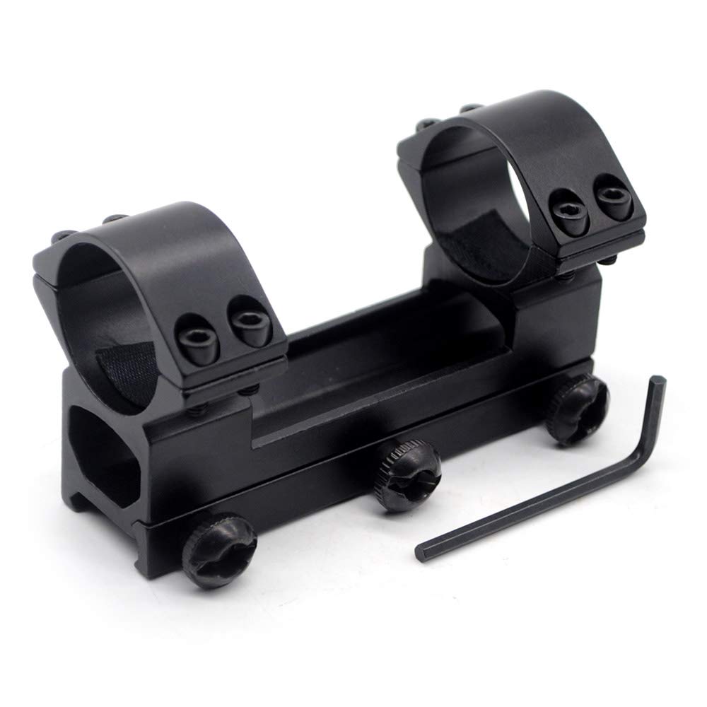 TRIROCK see-through 30mm dual scope rings mount fits 21mm Picatinny Weaver Rail Hunting Accessories