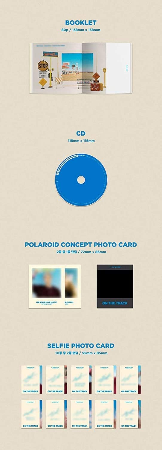 FNC Ent. N.Flying J.DON LEE SEUNG HYUB - ON THE TRACK (1st Single Album) Album+Folded Poster (To My Way ver.) - Image 4
