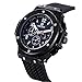 MEGIR Men's Chronograph Military Sports Waterproof Stainless Steel Watches MN3002G/BK-1