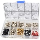 Kalanution 250pcs Personal Computer Screws &amp; Standoffs Set Assortment Kit for Mother Board, Computer PC Spacer Screws Assortment Kit for Hard Drive Computer Case Motherboard fan power graphics