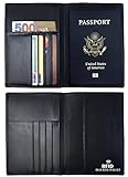 RFID Blocking Passport Holder Wallet Passport Cover Travel Wallet Organizer Case