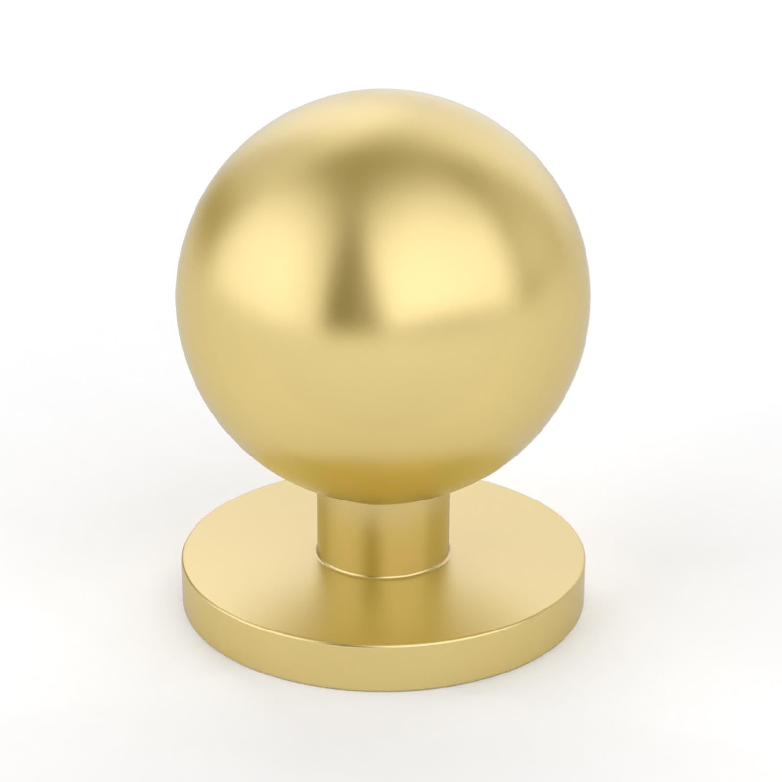 Photo 1 of Amerdeco 25 Pack Brushed Gold Cabinet Knobs Single Hole Cabinet Pulls 1 Inch Diameter Round Drawer Knobs and Pulls for Bathroom Cabinets ZH0053……