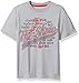 New Balance Boys' Big Short Sleeve Athletic Graphic T-Shirt, Light Grey Heather, 10-12
