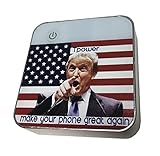 Donald Trump Power Bank 8000mAh Mobile Phone External Battery Portable Charger Dual USB & Led Power Display