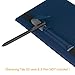 Fintie S Pen Holder for Samsung S Pen (PT820 / PT830), Premium Vegan Leather Cover Sleeve Pouch Compatible with Galaxy Tab S3 9.7 / Galaxy Tab S4 10.5 / Galaxy Book 12”Cases, Navy