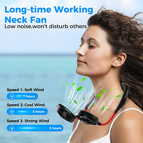 Neck Fan,Portable Neck Fans Rechargeable Personal Fans For Your Neck