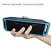 Portable Bass Dual Stereo Speaker Wireless Bluetooth Speaker Support Handsfree FM Radio AUX USB TF Card Mic for IOS Android Phone (Blue&Black)