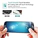 [3 Pack] Samsung Galaxy S4 Tempered Glass Screen Protector,Haodewei [Easy-Install] Bubble Free [Touch Sensitive] Clear Screen Protector+ [ 1 Pack ]Carbon Fiber Back Protector