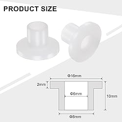 uxcell 24pcs Flanged Sleeve Bearings Plastic