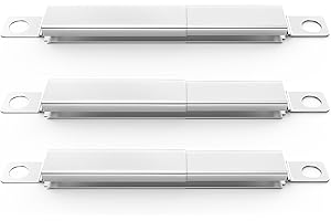 Uniflasy 304 Stainless Steel Carryover Tubes Replacement Parts for Char-broil, Crossover Tube for Charbroil Grill Replacement Parts, Universal Crossover Tubes for Kenmore and Others Most Grills, 3 PCS