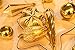 Sea Team 23-Pack Assorted Shatterproof Christmas Ball Ornaments Set Decorative Baubles Pendants with Premium Gift Wrapping Ribbon for Xmas Tree (Gold)