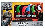 Jurassic World Assorted Flavor Dinosaur Raptor Ring Lollipops, 20 Count Box