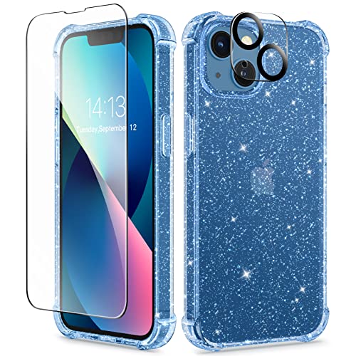 GVIEWIN Designed for iPhone 13 Case 6.1 Inch, with Tempered Glass