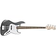 Squier by Fender Affinity Jazz Beginner Electric Bass Guitar - Rosewood Fingerboard, Slick Silver