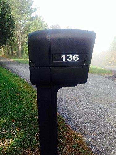 6 Custom+Reflective+Mailbox+Numbers+Decals