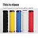 Riipoo Aluminum Double Locking MTB Bicycle Bike Handlebar Grips, Non-slip Shock Absorption and Comfort, Simple and stylish Type (Black-2)