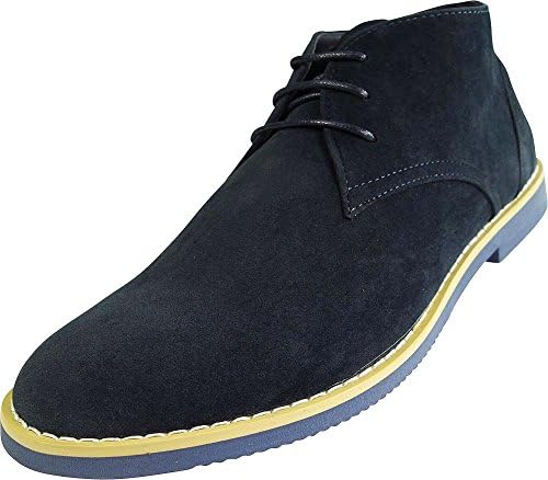 Via Farinella - Mens Dakota Classic Chukka Desert Boots, Navy 39418-11D(M)US-FBA