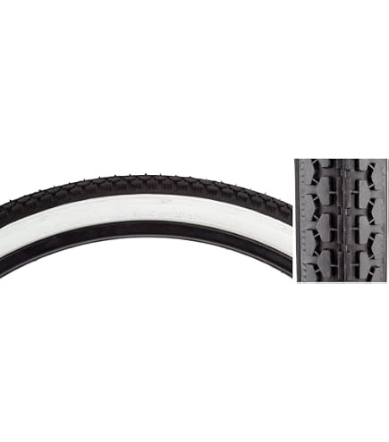Pneu De Vélo PRO+ 26 X 2 X 1-3/4 Pour Jante S7, Flanc Blanc, Avec Tube - Bande De Roulement En Brique, 2 Pneus Inclus