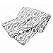 American Baby Company 100% Natural Cotton Sweater Knit Swaddle Blanket, Gray Ogee, Soft Breathable, for Boys and Girls