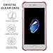 for iPhone 7 Plus Case, for iPhone 8 Plus Case, Matone Crystal Clear Shock Absorption Technology Bumper Soft TPU Cover Case for iPhone 7 Plus (2016)/iPhone 8 Plus (2017) - Clear Pink