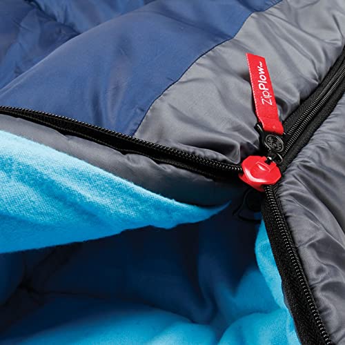 Coleman Sun Ridge 40°F Warm Weather Sleeping Bag, Blue Pricepulse