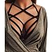 Clearance! ZOMUSA Women Harness Elastic Cupless Cage Bra Hollow Out Strappy Crop Top (L)