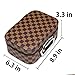 Travel Makeup Bag with Mirror Premium Vegan Designer Make Up Bag Organizer Train Case for Women PU Vegan Leather Cosmetic toiletry Travel bag (Brown)