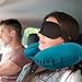 Gohitop Travel Pillows for Airplanes Best Adjustable Inflatable Flying Multi Traveling Foldable Compact Self Inflating Neck Chin Support Pillow Train Car Rest Portable Special Green